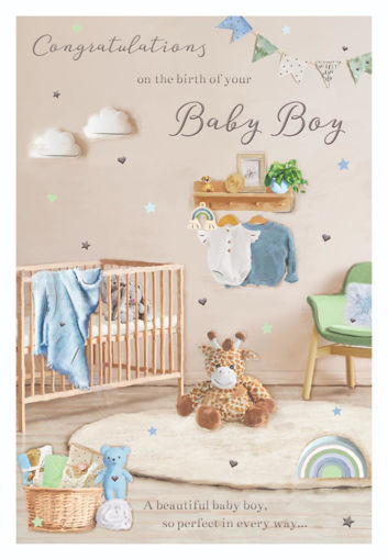 Picture of BIRTH OF YOUR BABY BOY CARD
